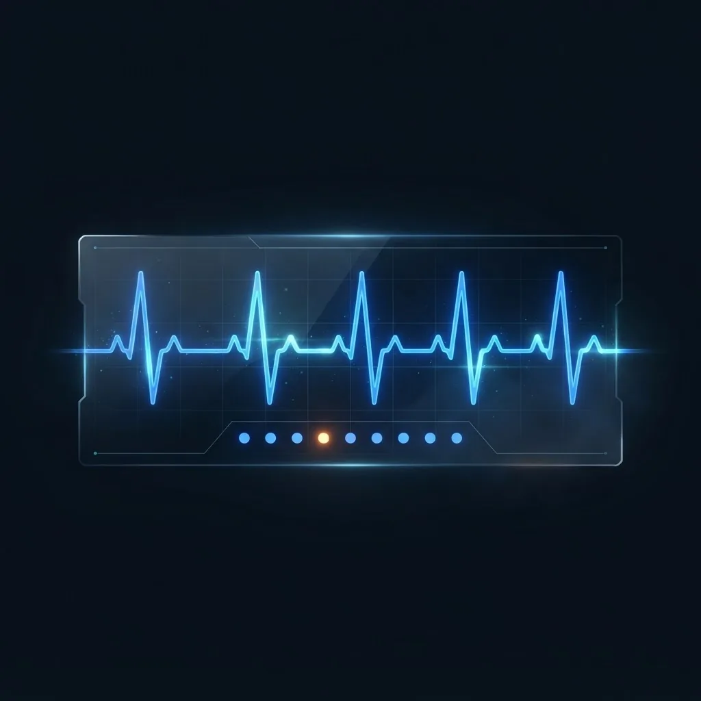 Illustrative graphic of a live vehicle status pulse